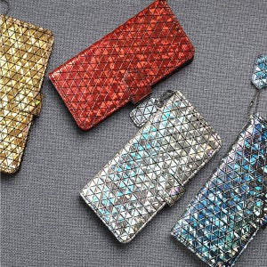 갤럭시 X커버7 프로 지갑 케이스 홀로그램 천연 소가죽 일루션 휴대폰 다이어리