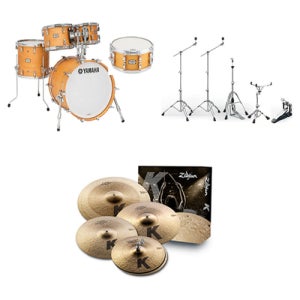 야마하 앱솔루트 하이브리드 5기통 드럼세트 / Zildjian K커스텀 다크 심벌 포함