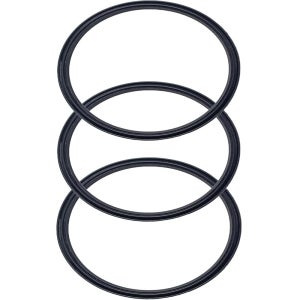 3팩 - 30온스 교체 고무 뚜껑 링 3.7인치 직경 개스킷 씰 절연 스테인리스 스틸