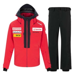 2526 데상트 스위스 팀 스키복 DW5FJK02MR 레드 세트