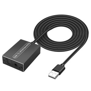 XMSJSIY USB-광학 SPDIF TOSLINK 및 TV PS5 PS4 PC 노트북