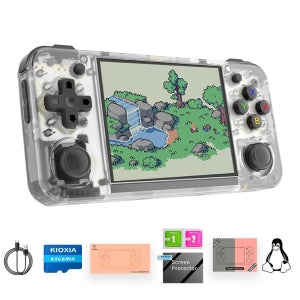 RG35XX H 레트로 휴대용 게임 콘솔 리눅스 시스템 3.5 IPS 화면 내장 64G