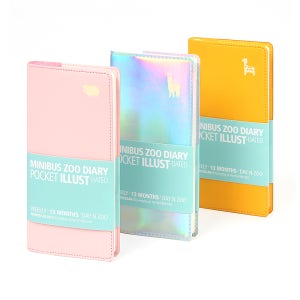 동물원 다이어리 포켓 일러스트 다이어리 날짜형 심플 2026다이어리