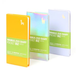 동물원 다이어리 포켓 비즈 다이어리 날짜형 심플 2026다이어리