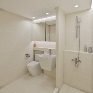 욕실 리모델링 600각 타일 조적 욕조