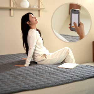 몽비오스 IOT탄소매트 카본 전기매트 전자파없는 그래핀 온열매트 침대 전기장판 싱글 1인용