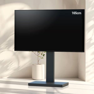 덴켄 이동식 TV스탠드 가정용 165cm(65인치) 티비거치대 DKS-1500H 블랙