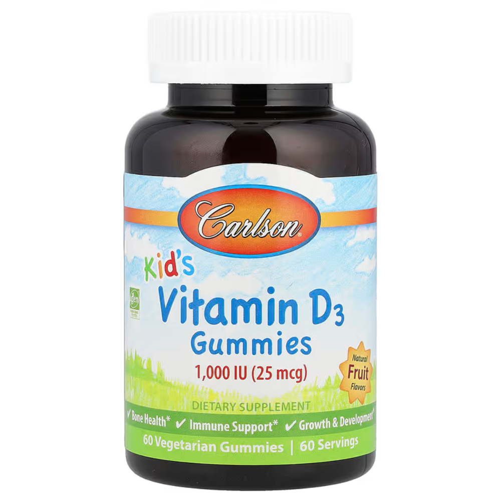 Carlson 칼슨랩스 어린이용 <b>비타민 D3</b> <b>25mcg</b> <b>구미</b>젤리 60개