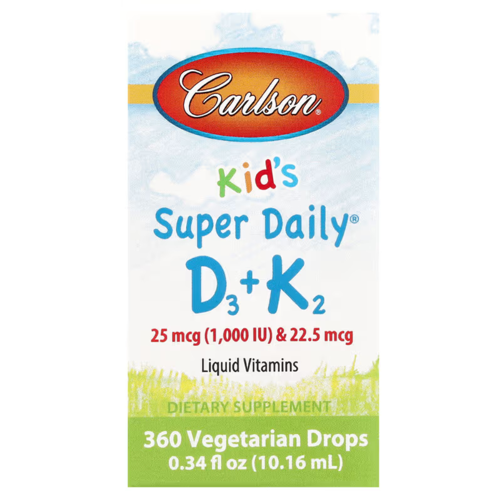 Carlson 칼슨<b>랩스</b> 어린이용 <b>비타민 D</b>3 25mcg K2 22.5mcg 10.16ml