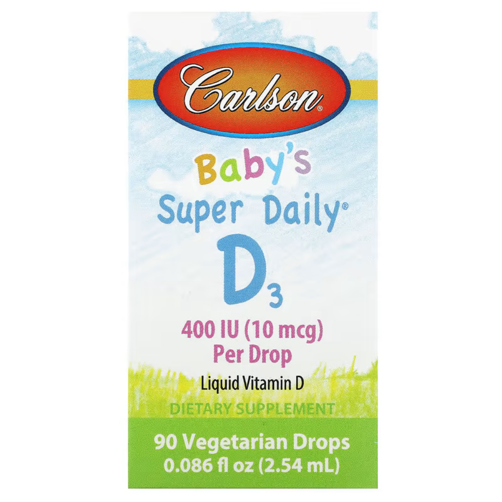 Carlson 칼슨<b>랩스</b> 아기용 <b>비타민 D</b>3 10mcg(400IU) 액상 2.54ml
