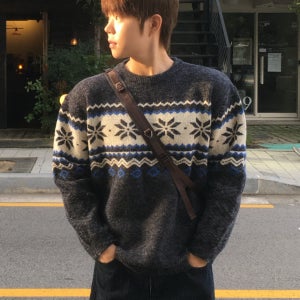 코위찬니트 남자노르딕니트
