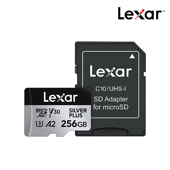 렉사 Silver Plus 마이크로SD카드(액션캠, 드론, 카메라) 256GB