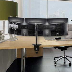 고하중 모니터 거치대 3단 트리플 모니터 암 데스크 스탠드 회전
