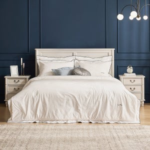 로라애슐리 오로라 60수 고밀도 면 차렵이불 3종 풀세트 Q (차렵이불+패드+베개커버2)