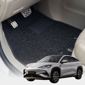 예스카 BYD 씨라이언7 (25년9월~) 잔디매트 카매트 풀세트 블랙, 운전석+조수석+뒷자석