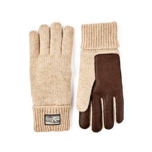 헤스트라 래그 울 디어 베이지 6003750 650- 남녀 공용 겨울 니트 장갑