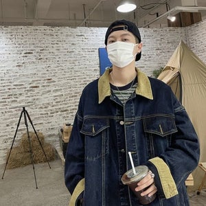 데일리 남성 데님 자켓 캐주얼 남자 코듀로이 자켓 빅사이즈 오버핏