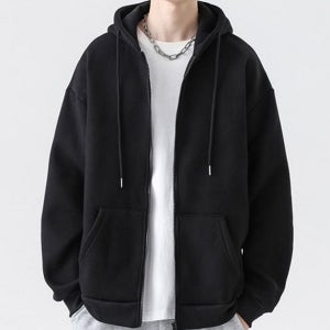 빅사이즈 남자 후드 집업 기본 남성 후드 집업 데일리 가을