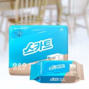 식탁용 물티슈 식탁 전용 주방 기름때 제거 세균 소독 일회용 행주 티슈 8개