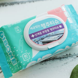 식탁용 물티슈 식탁 전용 주방 기름때 제거 세균 소독 일회용 행주 티슈 10개