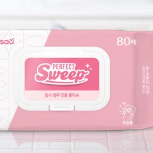 식탁용 물티슈 식탁 전용 주방 기름때 제거 세균 소독 일회용 행주 티슈 10개