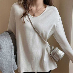 여성 데일리 소프트 터치 루즈핏 티셔츠 RNR-0129