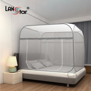 야외 모기장 휴대용 여행용 1인용 캐노피 캠핑 텐트 러브버그 해충망 (LS-PFROG)