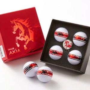 26년 볼빅 붉은 말띠해 골프공 4구 볼마커 세트 로고 인쇄 각인 행사 대용 선물 포장