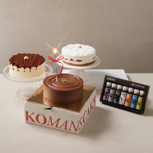 코만스 케이크 + 보르딘 콜드브루커피 7종세트 ( 초코케익 레어치즈 티라미수)