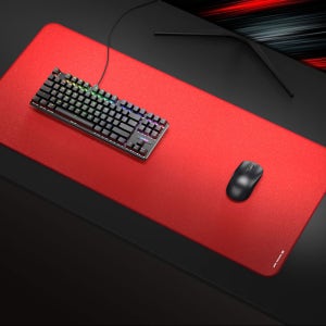 펄사 게이밍 마우스패드 파라컨트롤 V2 키보드 대형 장패드 사무실 레드, XXL