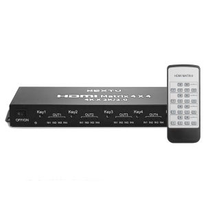 NEXTU 4x4 HDMI2.0 4K60Hz 매트릭스 스위치 4244HDM