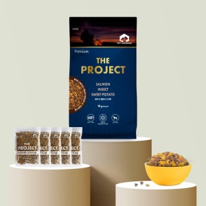 펫러닝 국내산 더프로젝트 강아지 곤충사료 비숑사료 노견 노령견 다이어트 소프트 1kg