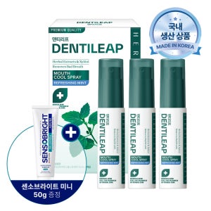 [본사배송] 2080 덴티리프 마우스 쿨 구강스프레이 10mlX3입+센소브라이트 치약 50g