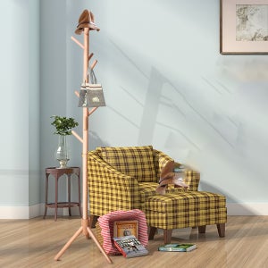 너도밤나무 우드 원목 행거 스탠드옷걸이