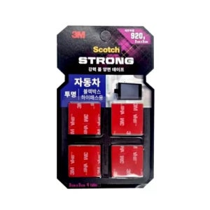3M 테이프 강력투명폼양면 CLT33 차량용 30x30mm 4P 아크릴폼 하이패스