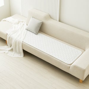 더안 시어서커 EMF 사계절용 카본 탄소매트 전기장판 화이트 미니싱글, 50x180cm