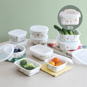 [대형 1개 추가증정]젠 미쉘 밀폐용기 10개세트(총 11개) 반찬보관 혼수그릇