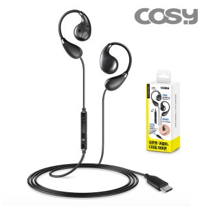 유선 C타입 스포츠 귀걸이형 이어폰 갤럭시 아이폰 노투북 PC 태블릿 이어커프형