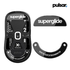 펄사 X2 전용 마우스피트 글라이드 브레이킹 유리피트 블랙