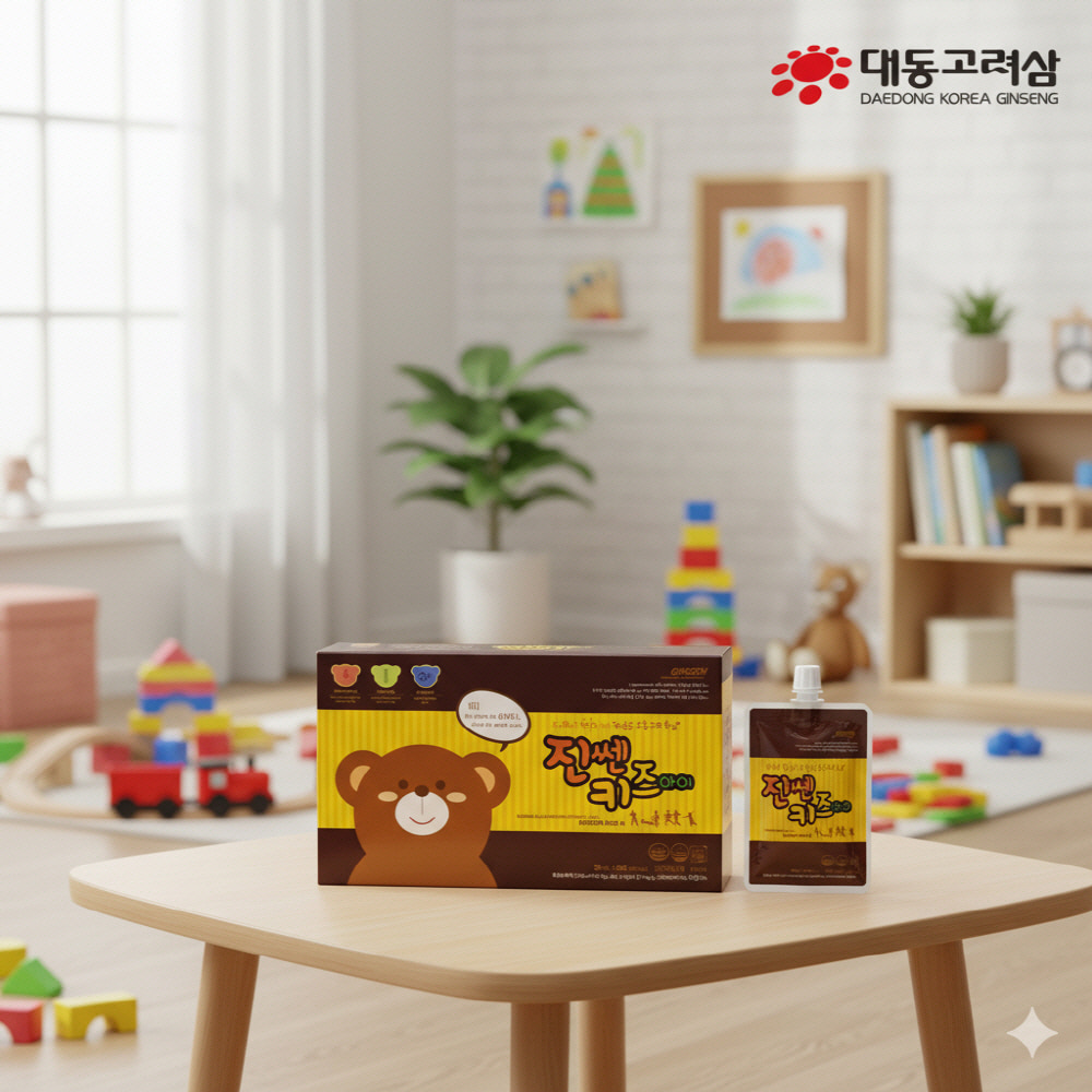 어린이 면역력을 위한 구증구포 키즈흑삼30포 성장기 피로개선 <b>기억력</b> 건강활력영양제