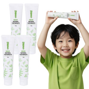 브리오 천연유래성분 치약 / 임산부 어린이 유아 아기 무불소 순한 치약 150g, 4개