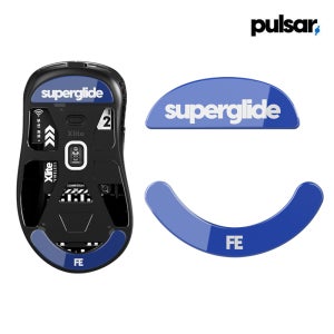 펄사 Xlite 전용 마우스피트 글라이드 브레이킹 유리피트 블루