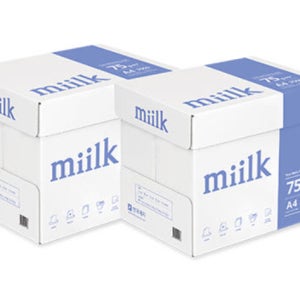 한국제지 밀크 A4 복사용지 75g 2박스 5000매