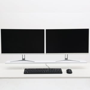 디오니시아 2단높이조절 모니터 받침대 60cm 80cm 100cm