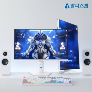 알파스캔 콘퀘스트 27F60G 게이밍 240Hz IPS 아이온2 무결점 화이트 모니터