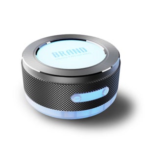케이홈 휴대용 미니 블루투스 공명 스피커 LED RGB 램프 실버 J700-O