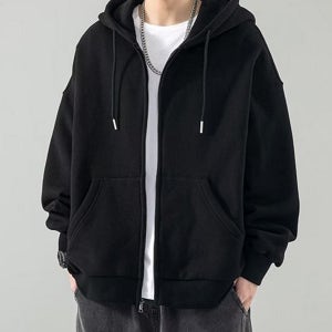 루즈핏 남성 후드 집업 데일리 남자 후드 집업 남성면 캐주얼