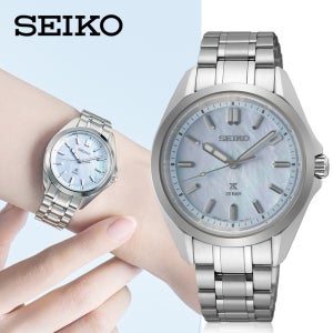 세이코 PROSPEX 여성 방수 메탈시계 라이트블루자개 SUR607J1 백화점AS