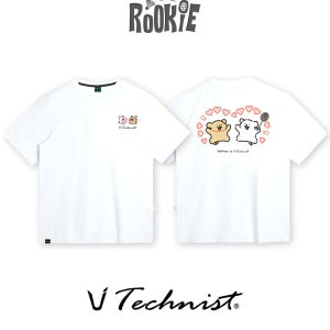 테크니스트 X Maltese 몰티즈 콜라보 남녀공용 반팔 티셔츠 TNT55139 WH