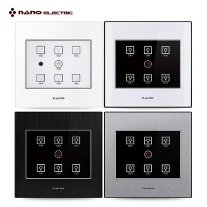 나노 아트2 전자식 터치 스위치 6구 무선 스마트 조명 국산 KC 안전